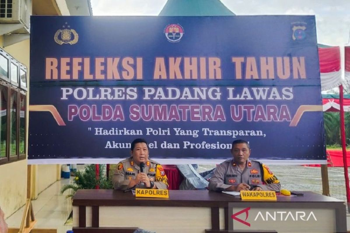 Kapolres Palas  paparkan capaian penangangan kasus  2024