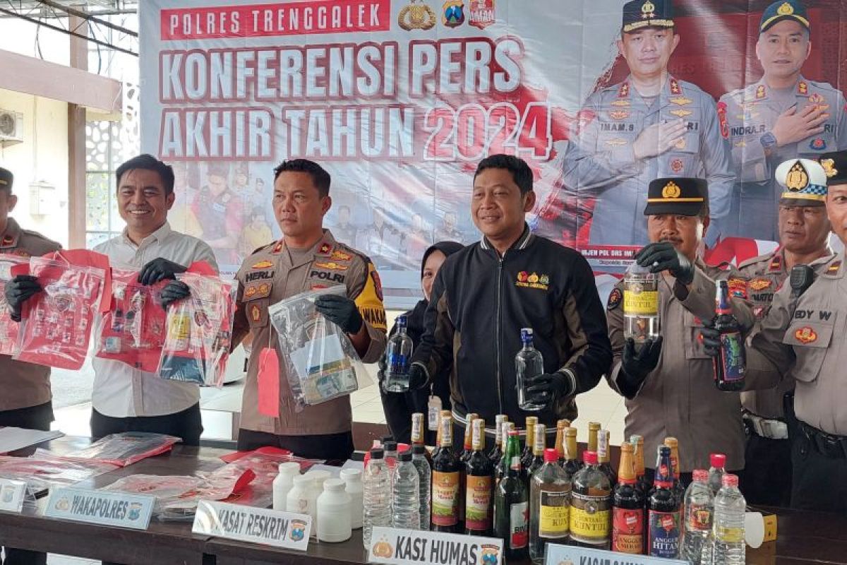 Polres Trenggalek tangani 753 kasus kriminalitas sepanjang 2024