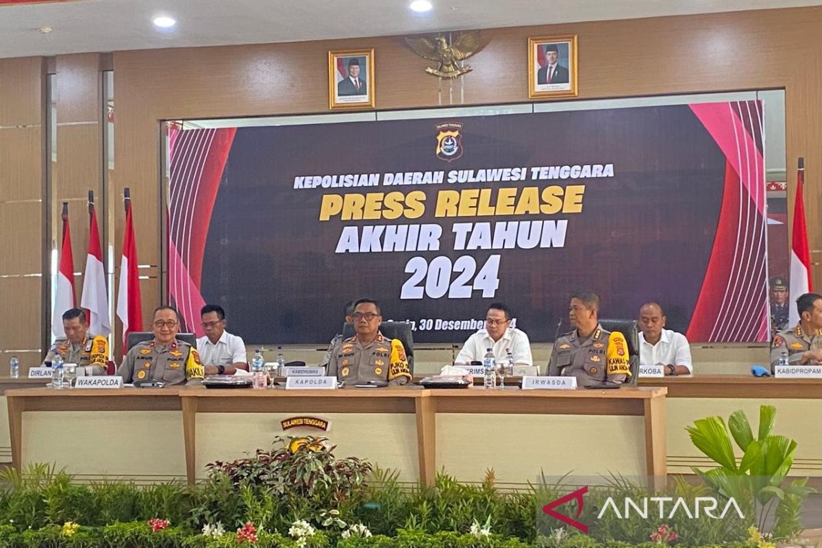 Polda Sultra tangani 5.838 kasus kejahatan sepanjang tahun 2024