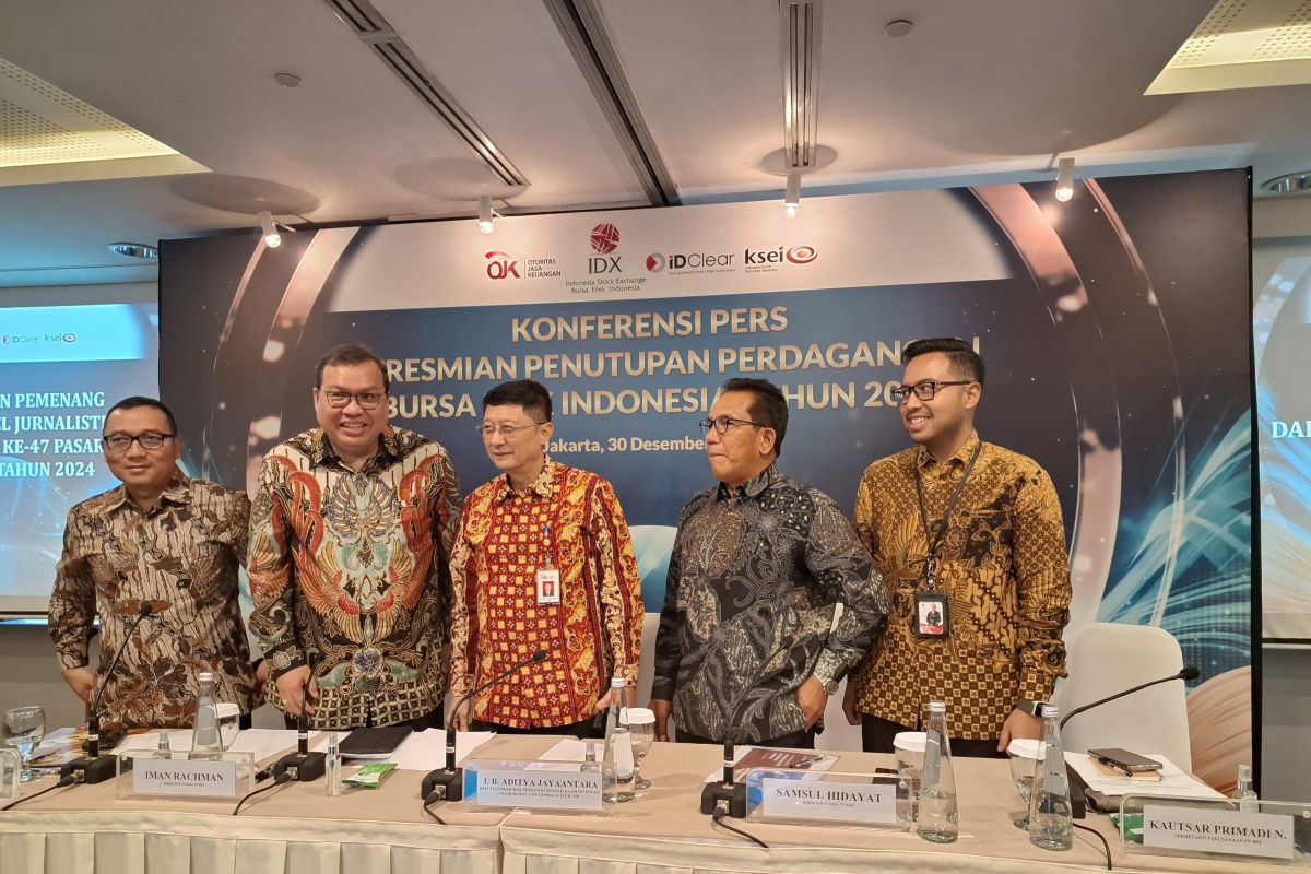 Hingga akhir 2024, kapitalisasi pasar modal Indonesia capai Rp12.264 triliun