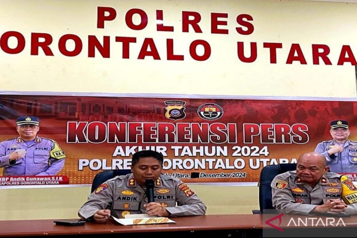 Polres Gorontalo Utara menangani 199 kasus pidana sepanjang 2024