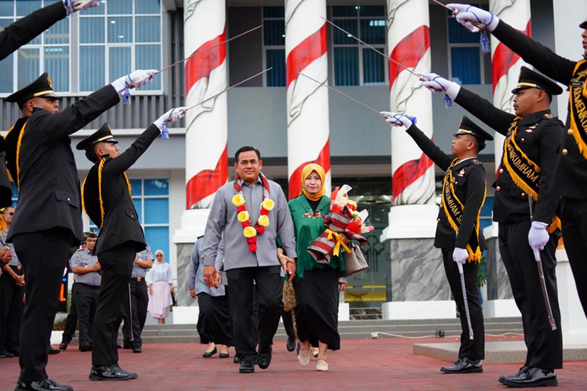 Kemenkumham Sulsel gelar penyambutan dan pengantar tugas pimpinan tinggi