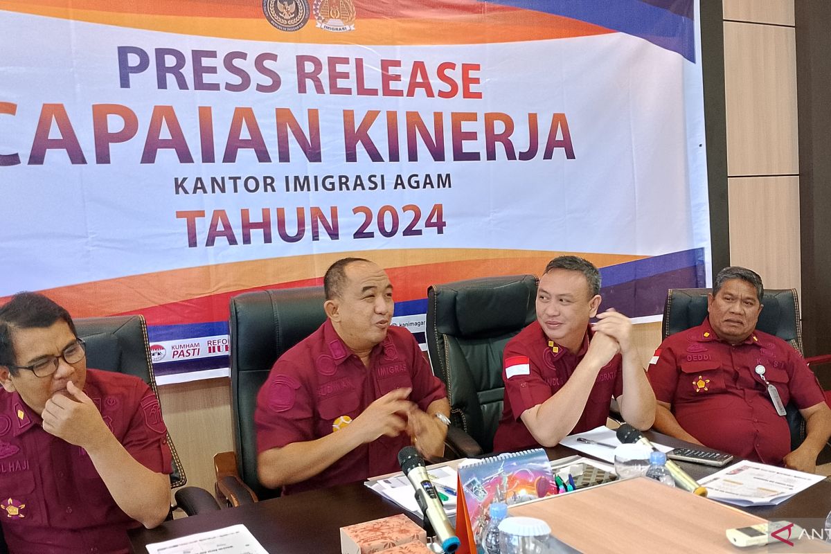 Imigrasi Agam deportasi 21 WNA dan terbitkan 48 ribu paspor selama 2024