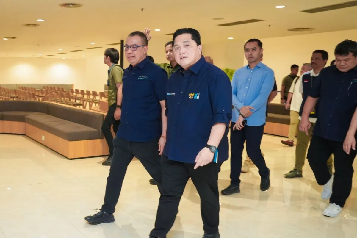 Menteri Erick Thohir optimalkan pelayanan haji dan umrah di Bandara Soetta