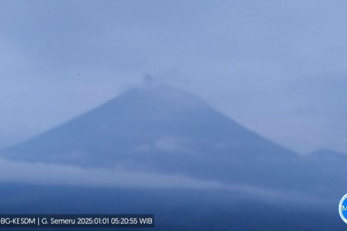 Semeru 10 kali erupsi di awal tahun 2025