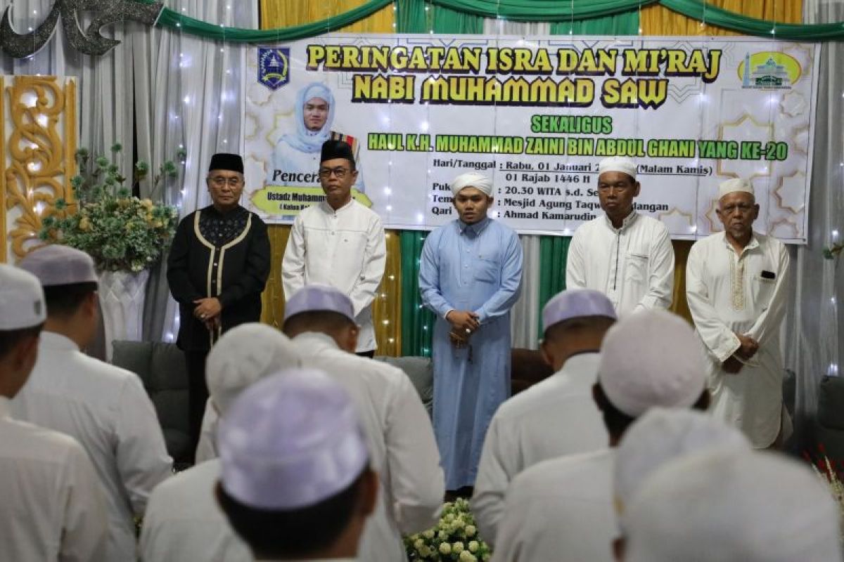 Sekda HSS hadiri peringatan Isra Miraj dan haul ke-20 Guru Sekumpul