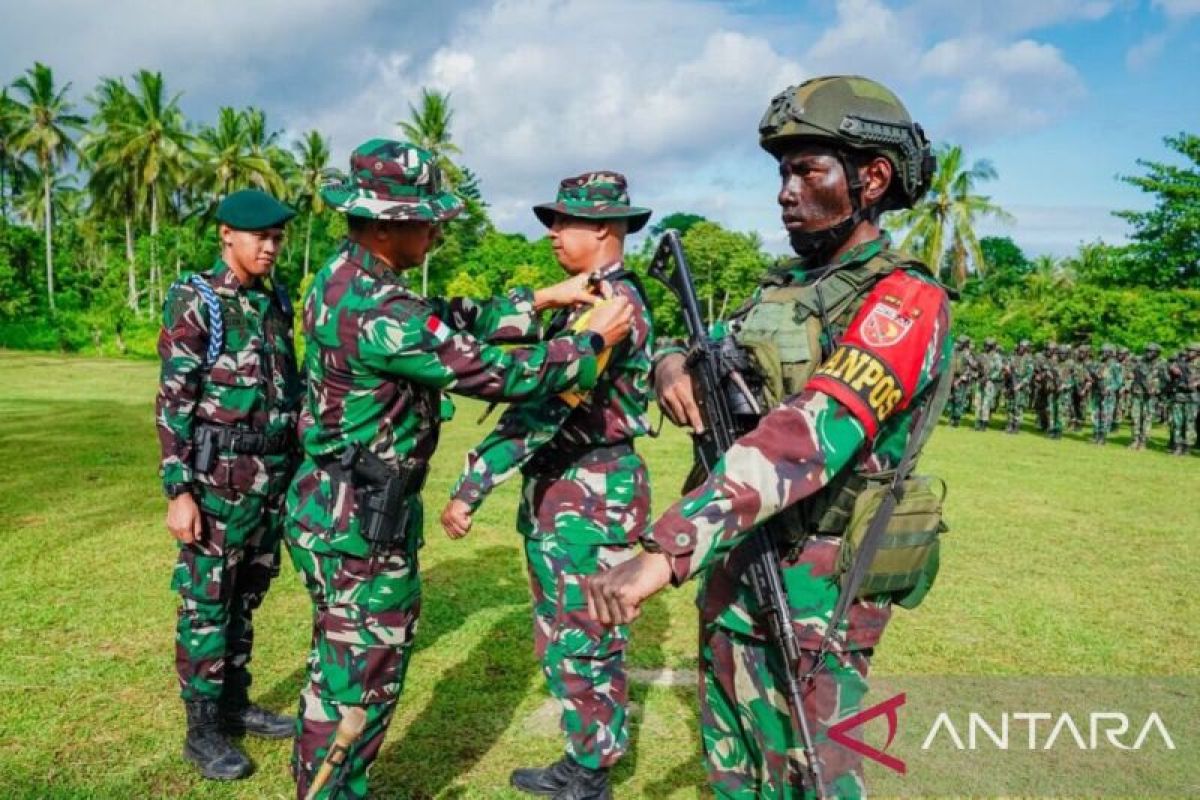 Yonif 733 Masariku Maluku kirimkan 450 personel ke perbatasan RI-PNG lakukan pengamanan