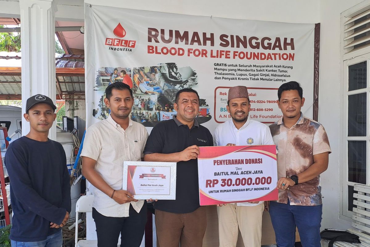 Baitul Mal Aceh Jaya salurkan bantuan zakat untuk rumah singgah BFLF