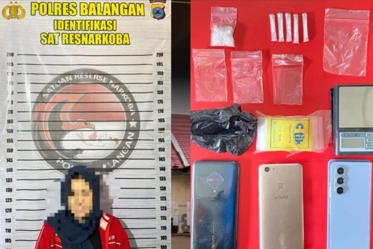 Janda di Balangan diringkus miliki sabu 5,48 gram