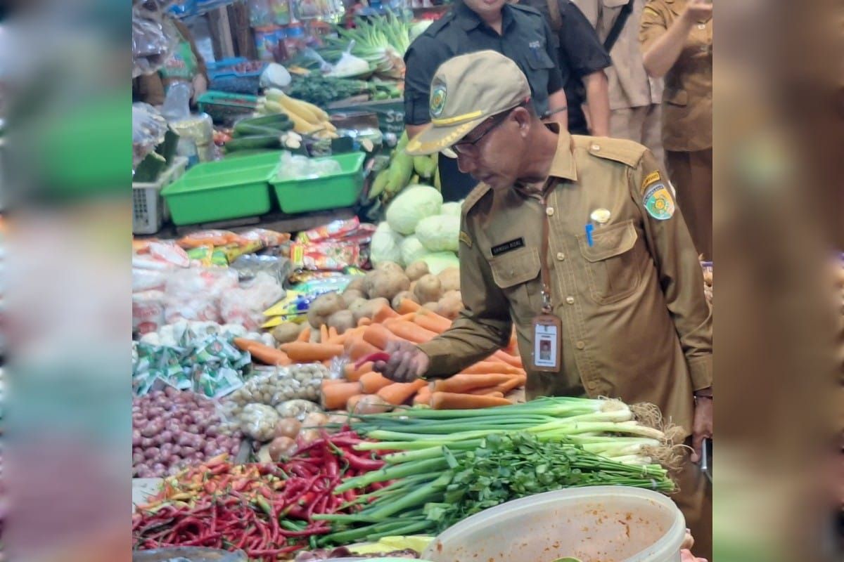 Harga pangan di pasar tradisional Palangka Raya relatif stabil