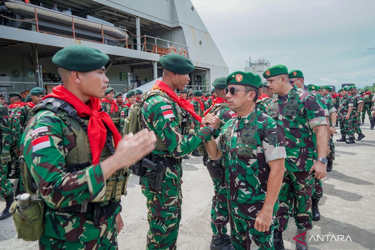 Sebelum ke Papua, Satgas Pamtas RI-PNG Yonif 733 Maluku jalani latihan pratugas di Jawa Barat