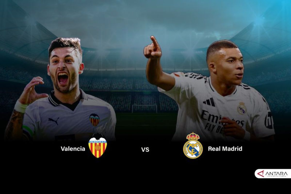 Prediksi Valencia vs Real Madrid, skor, head to head dan susunan pemain