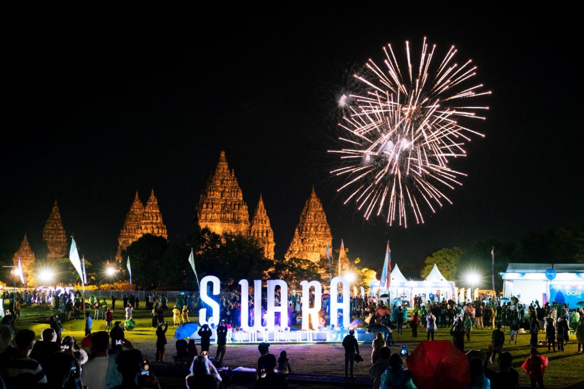 Malam tahun baru 2025 di Candi Prambanan DIY masuk TOP New Year's Eve dunia