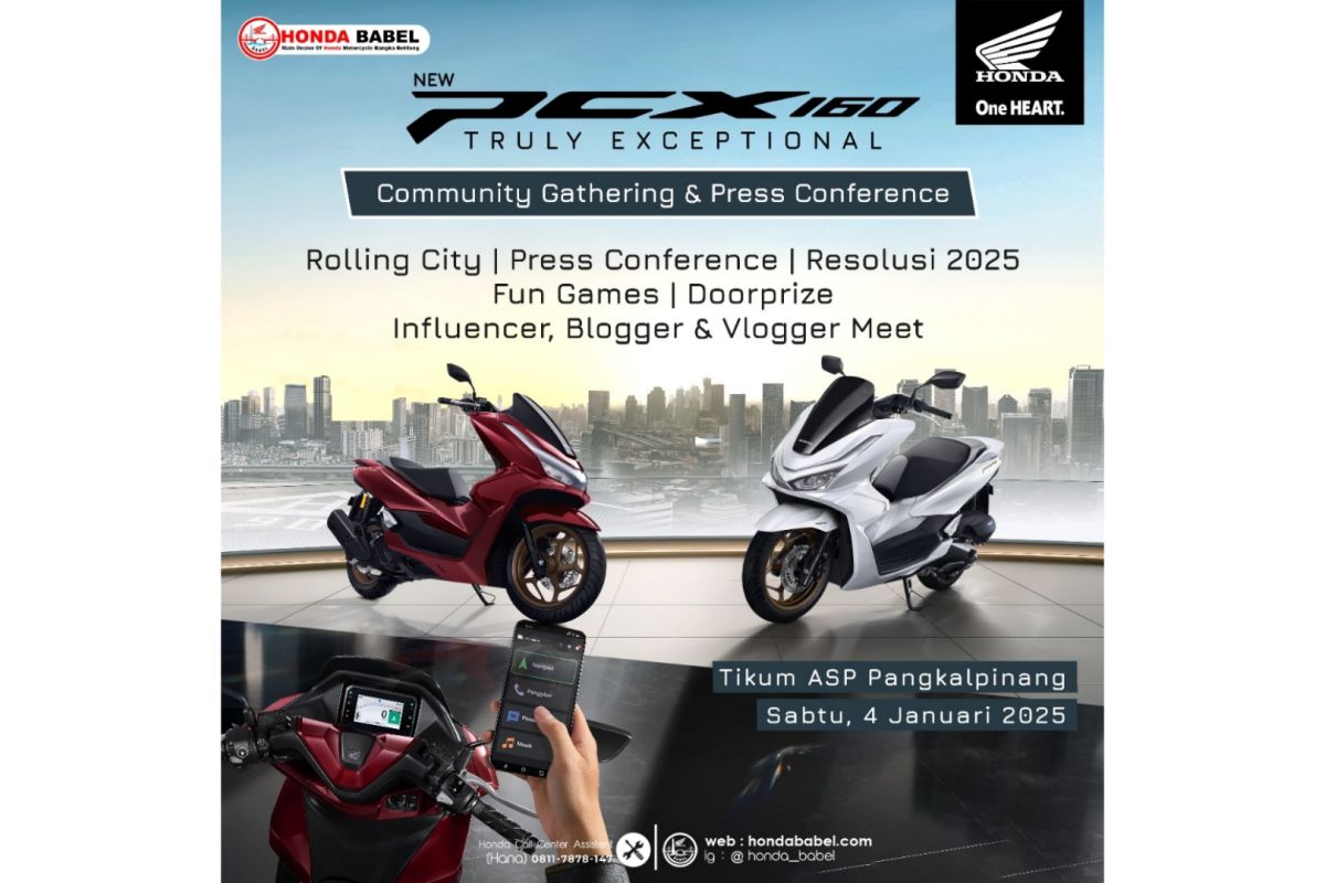 Honda Babel ajak jajal puluhan New Honda PCX 160