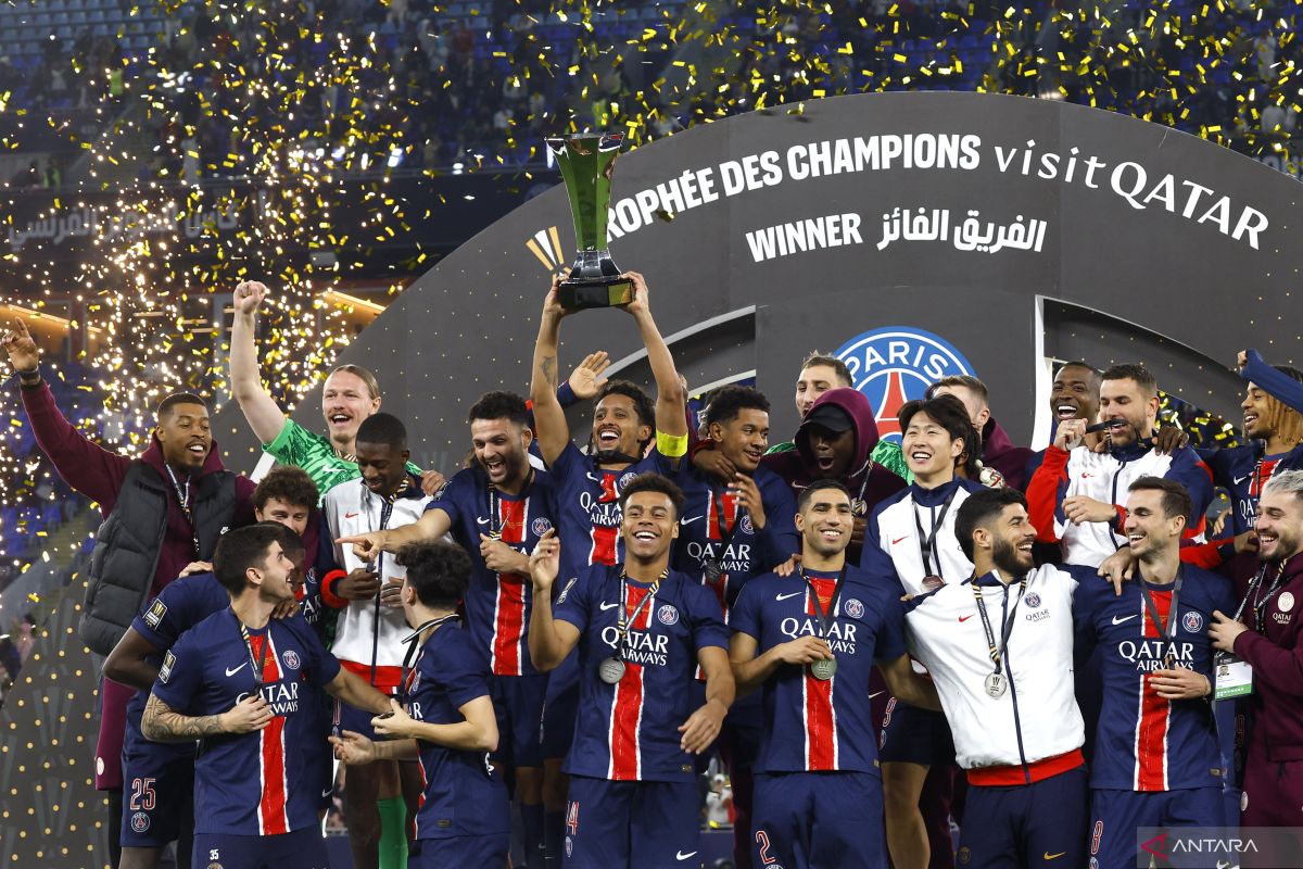 Ditinggal Mbappe, PSG juarai Piala Super Prancis