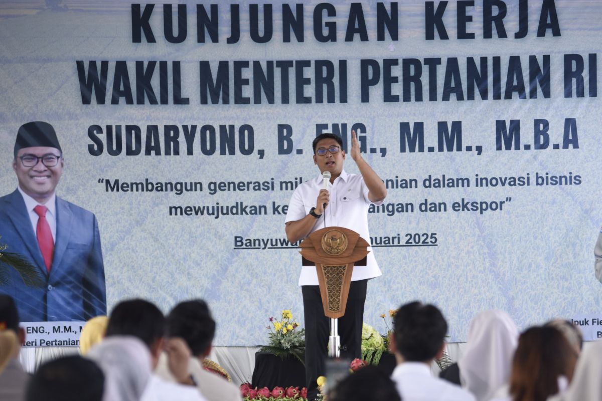 Wamentan ajak petani milenial Banyuwangi ikut percepat swasembada