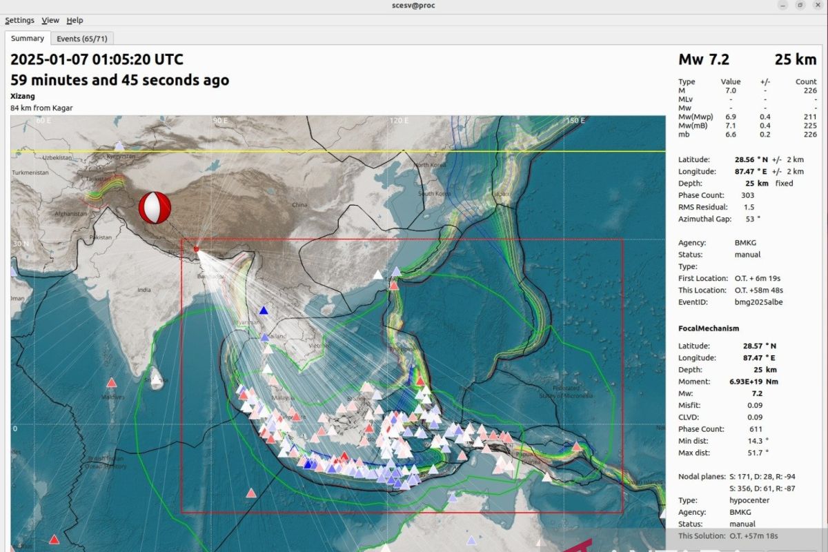 Korban tewas akibat gempa di wilayah Tibet naik jadi 53