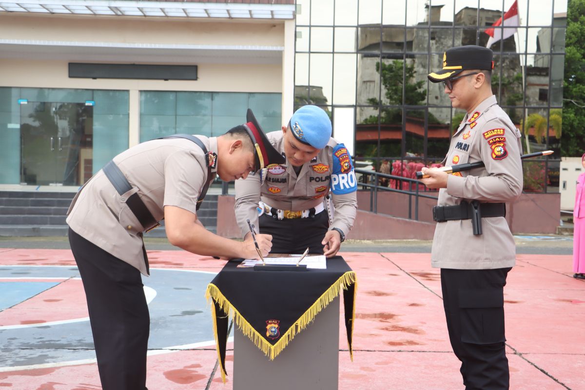 Usai dilantik jadi Kapolsek Sungai Batang, Iptu Bambang komit jaga kamtibmas