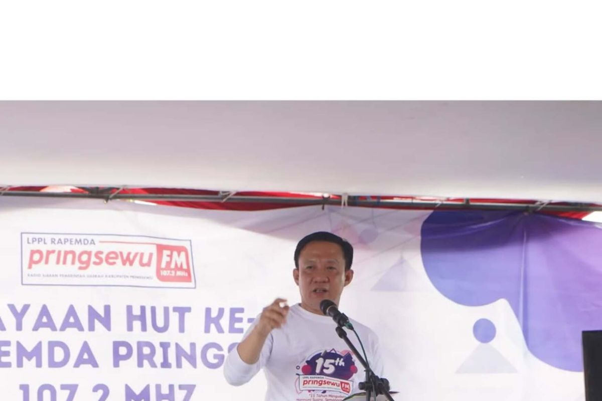 Pj Bupati Pringsewu hadiri Hari Jadi LPPL Rapemda Pringsewu FM ke-15