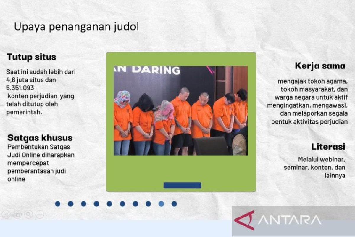 Kemkomdigi telah menindak 43 ribu konten judol pada awal Januari 2025