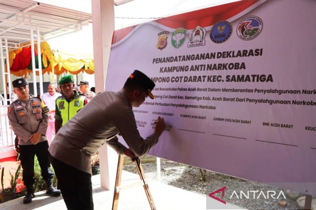 Polres Aceh Barat luncurkan kampung bebas dari narkoba