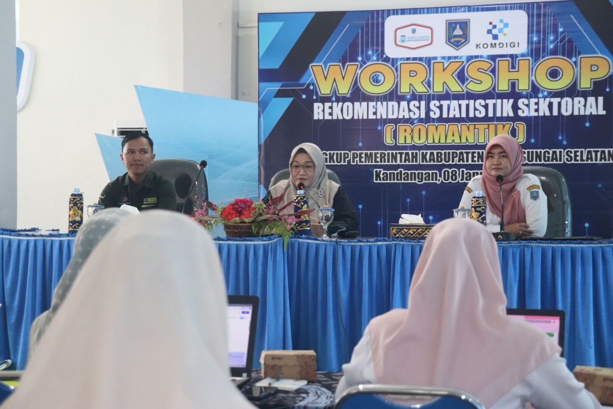 Diskominfo HSS gelar workshop rekomendasi statistik sektoral