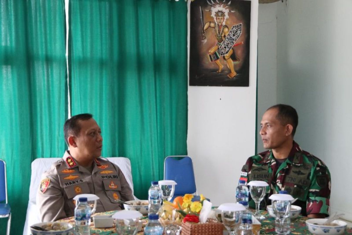 Kapolda Kaltara Irjen Pol Hary Sudwijanto Silaturahmi ke Kodim 0910/Malinau, Perkuat Sinergitas TNI-Polri