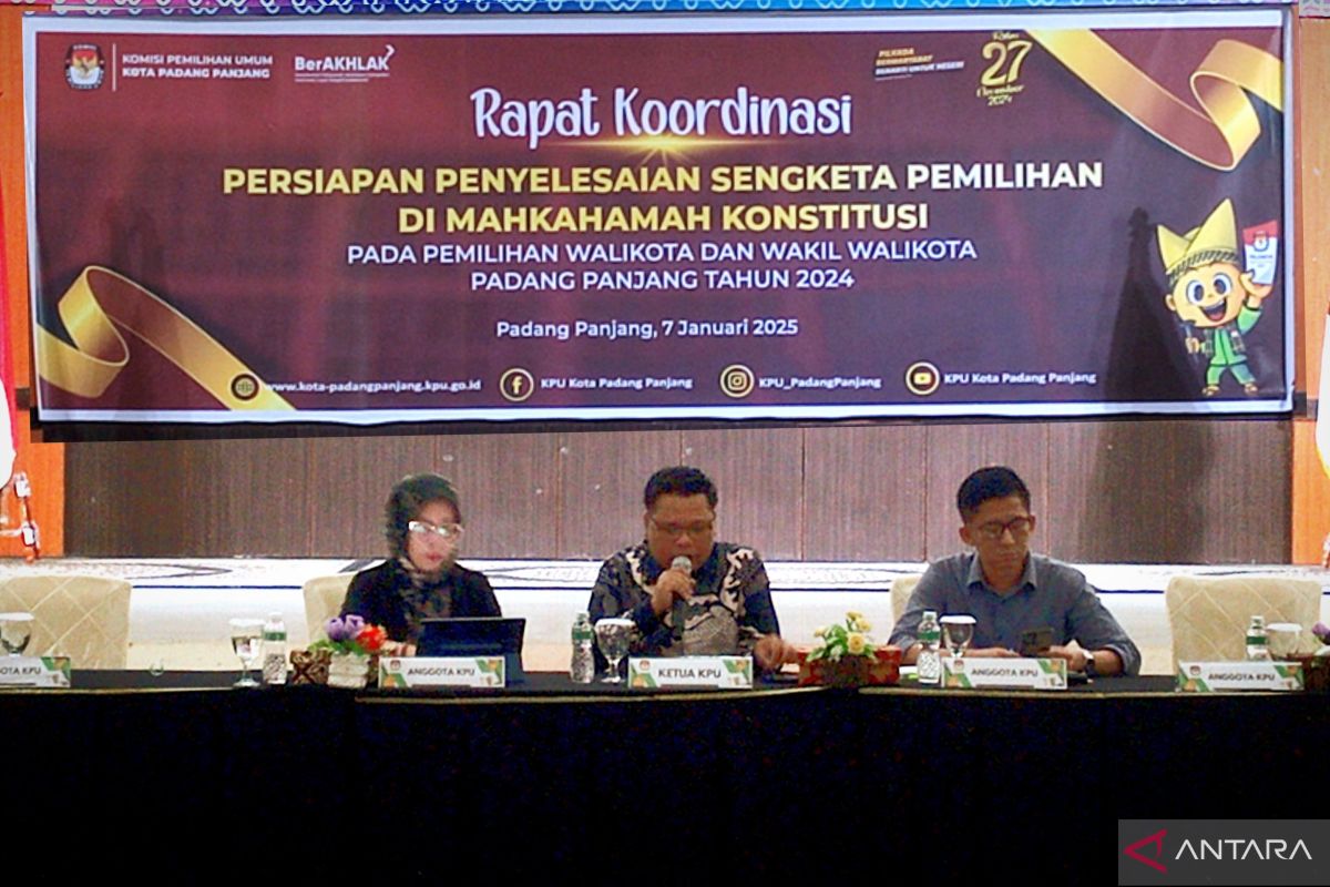 KPU Padang Panjang tetapkan Paslon terpilih Pilkada 2024 setelah putusan MK