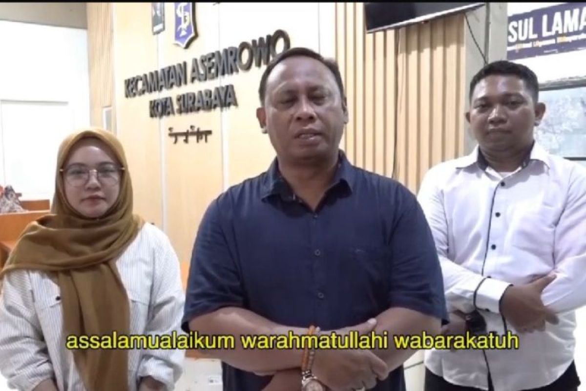 Camat Asemrowo Surabaya klarifikasi soal video penggrebekan viral di tiktok