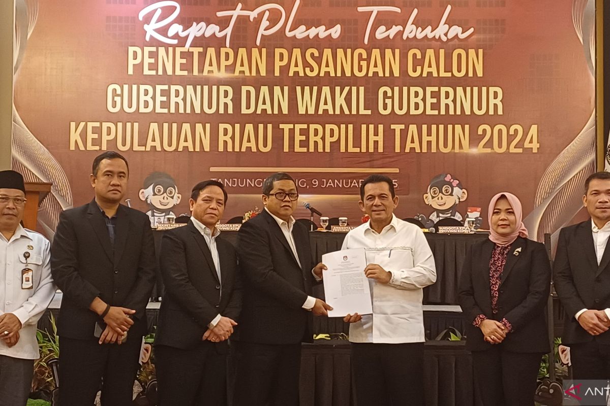 KPU Kepri resmi tetapkan Ansar-Nyanyang sebagai kepala daerah terpilih