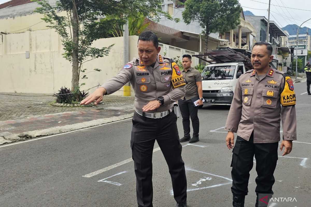 Polisi ungkap tujuh titik tabrakan dalam kecelakaan maut bus di Kota Batu