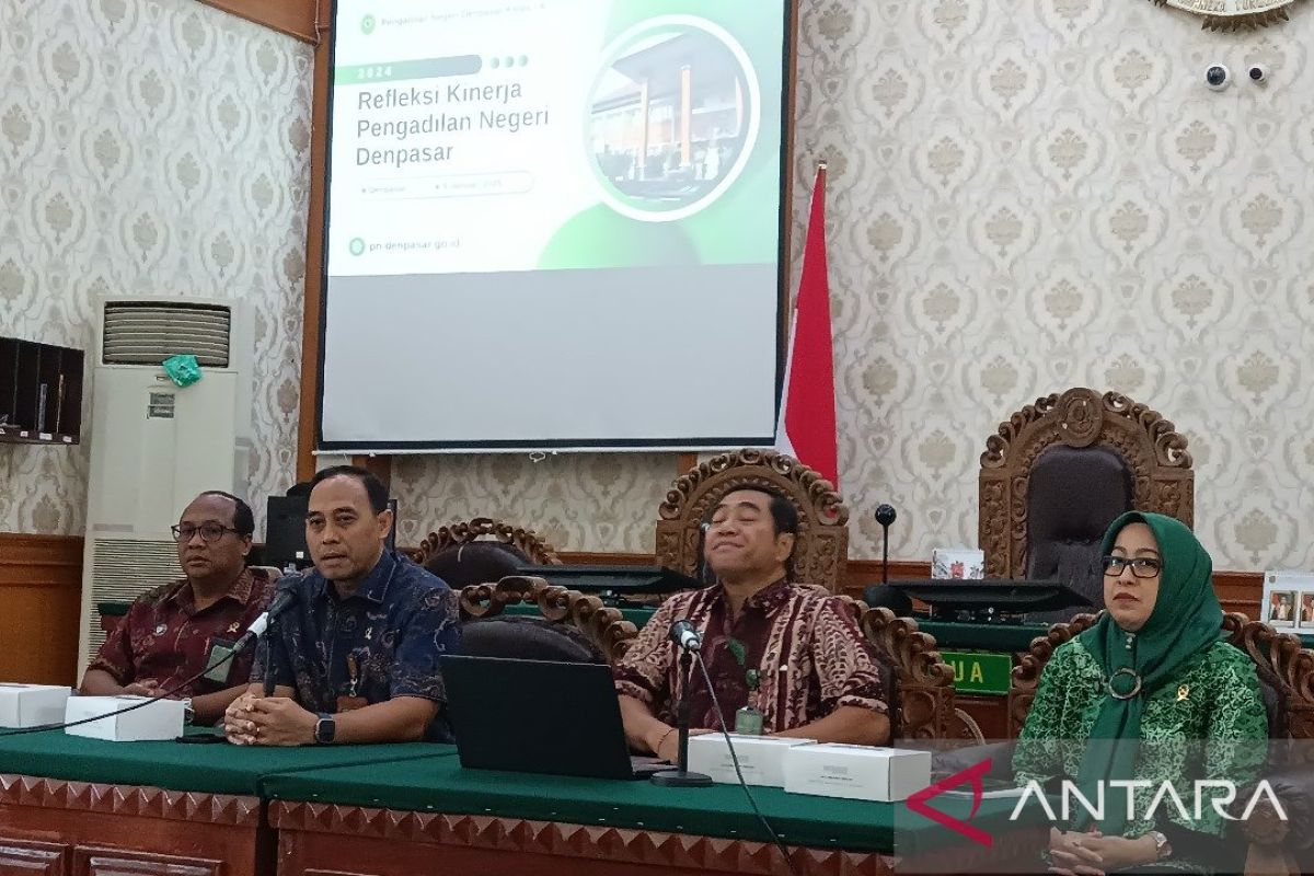 Pengadilan Denpasar selesaikan 1.219 perkara selama tahun 2024