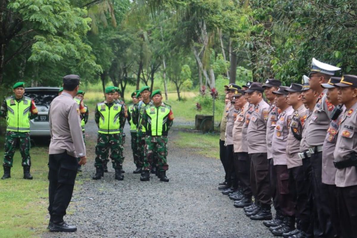 Polres Lampung Selatan terjunkan 158 personel amankan penetapan bupati terpilih