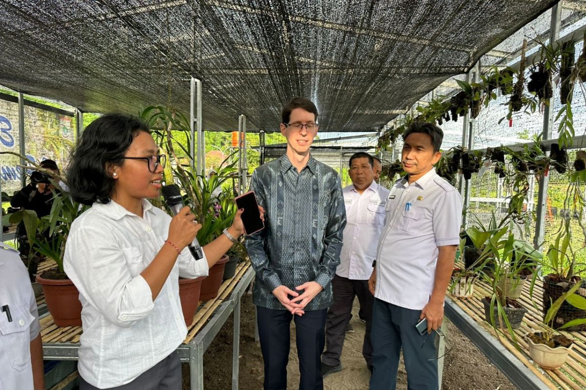 Pemprov Sulbar pamerkan kebun anggrek kepada Konjen Australia