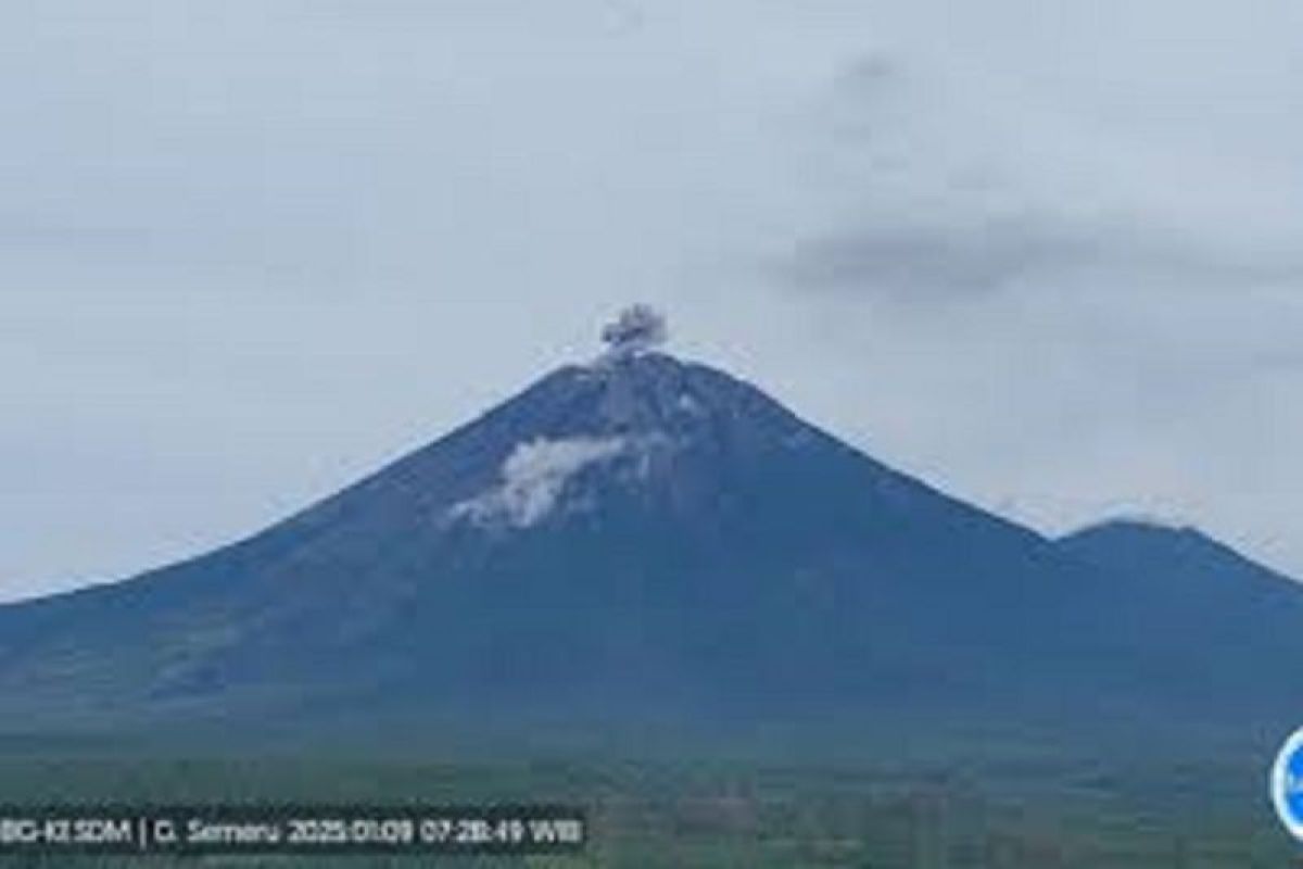 Gunung Semeru kembali erupsi Kamis pagi, lontarkan abu setinggi 500 meter