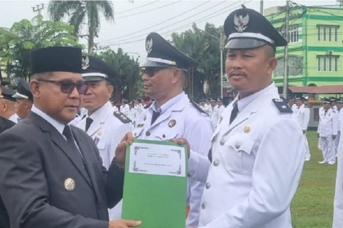 Perubahan UU  Nomor 6 Tahun 2014, Sebanyak 158 Kades Dikukuhkan Kembali