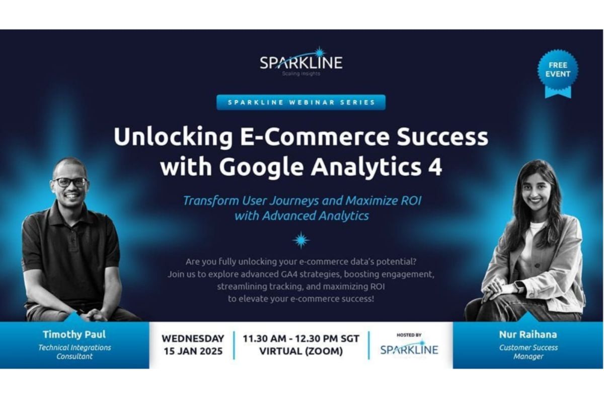 Sparkline Hosts Exclusive Webinar on Leveraging Google Analytics 4 for E-Commerce Success