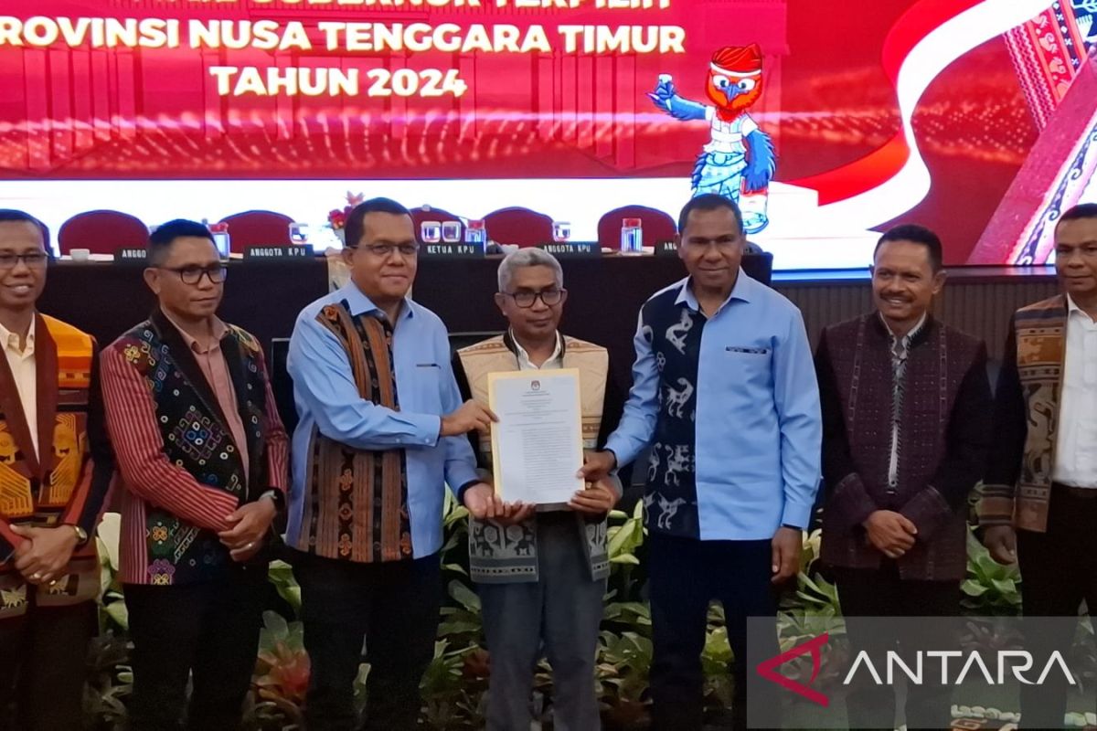 KPU tetapkan Melki-Johni sebagai Gubernur-Wakil Gubernur NTT periode 2025-2030