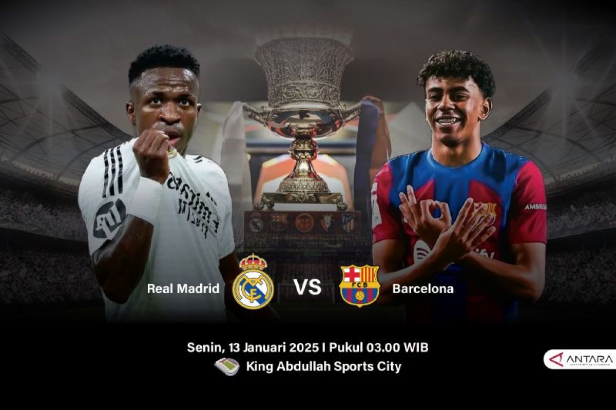 Prediksi Real Madrid vs Barcelona final Piala Super Spanyol 2025