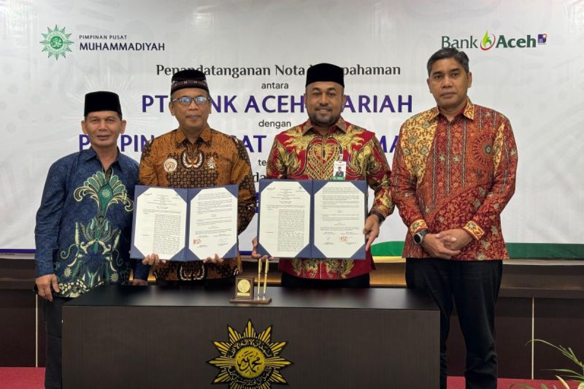 Bank Aceh dan Muhammadiyah kerja sama layanan keuangan