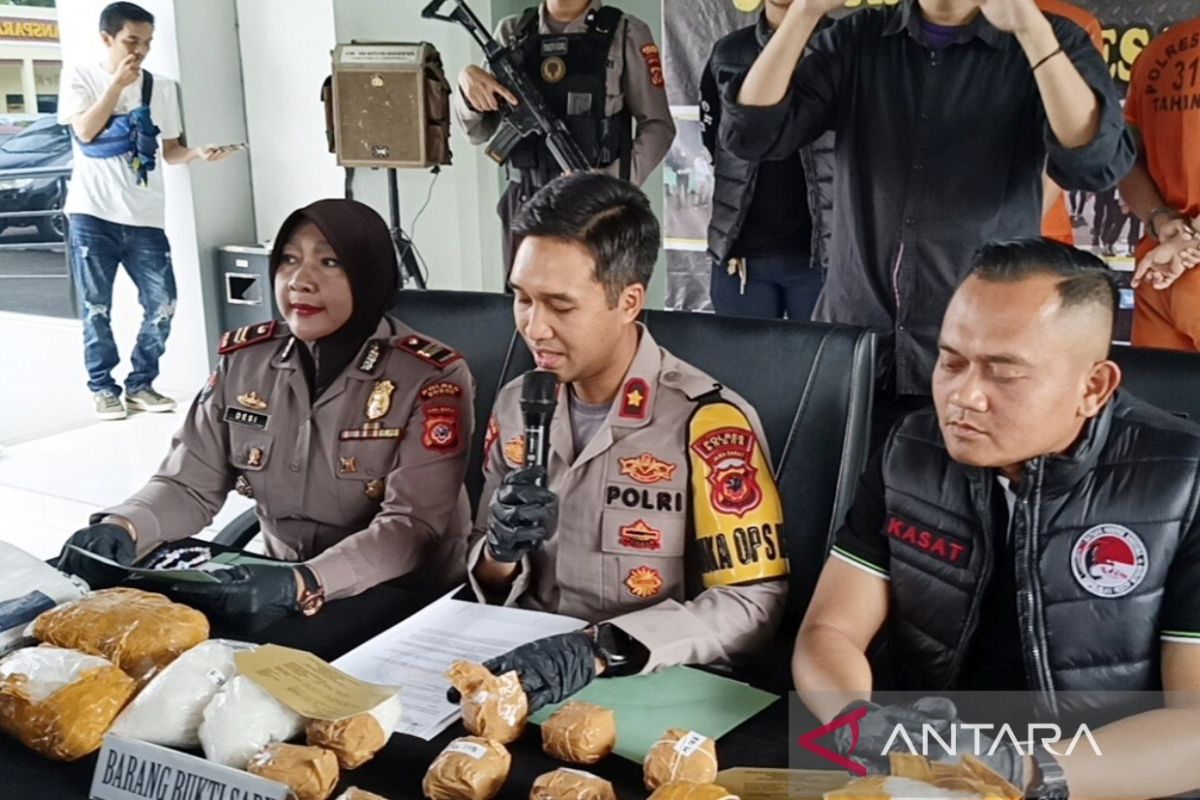 Polres Bogor ungkap peredaran narkoba jenis sabu 6,9 kg