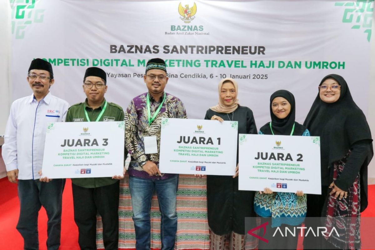 Baznas umumkan pemenang Santripreneur Digital Marketing Haji dan Umrah