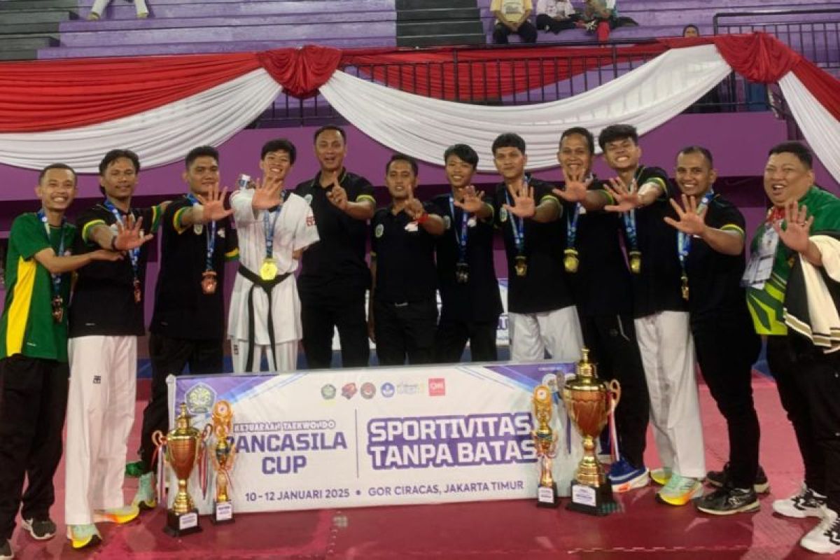 Atlet  taekwondo NPC Sumut sabet juara umum Kejurnas Pancasila Cup 2025