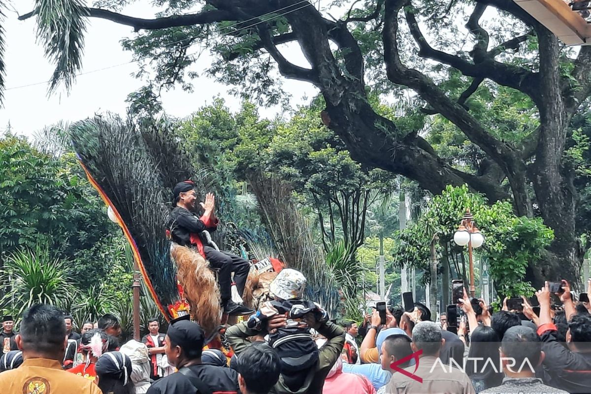 Reog Ponorogo ditampilkan pada syukuran penetapan warisan budaya