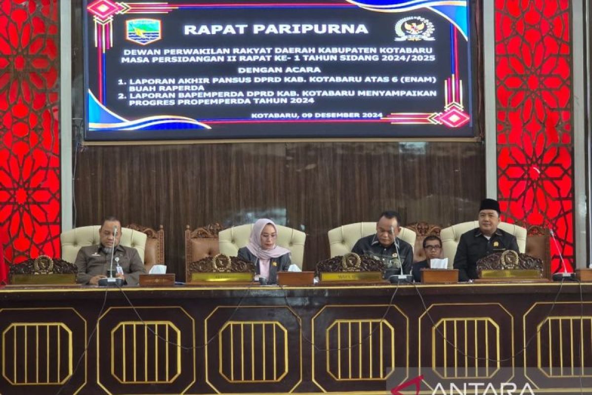 DPRD paripurnakan Raperda labelisasi produk brending Kotabaru