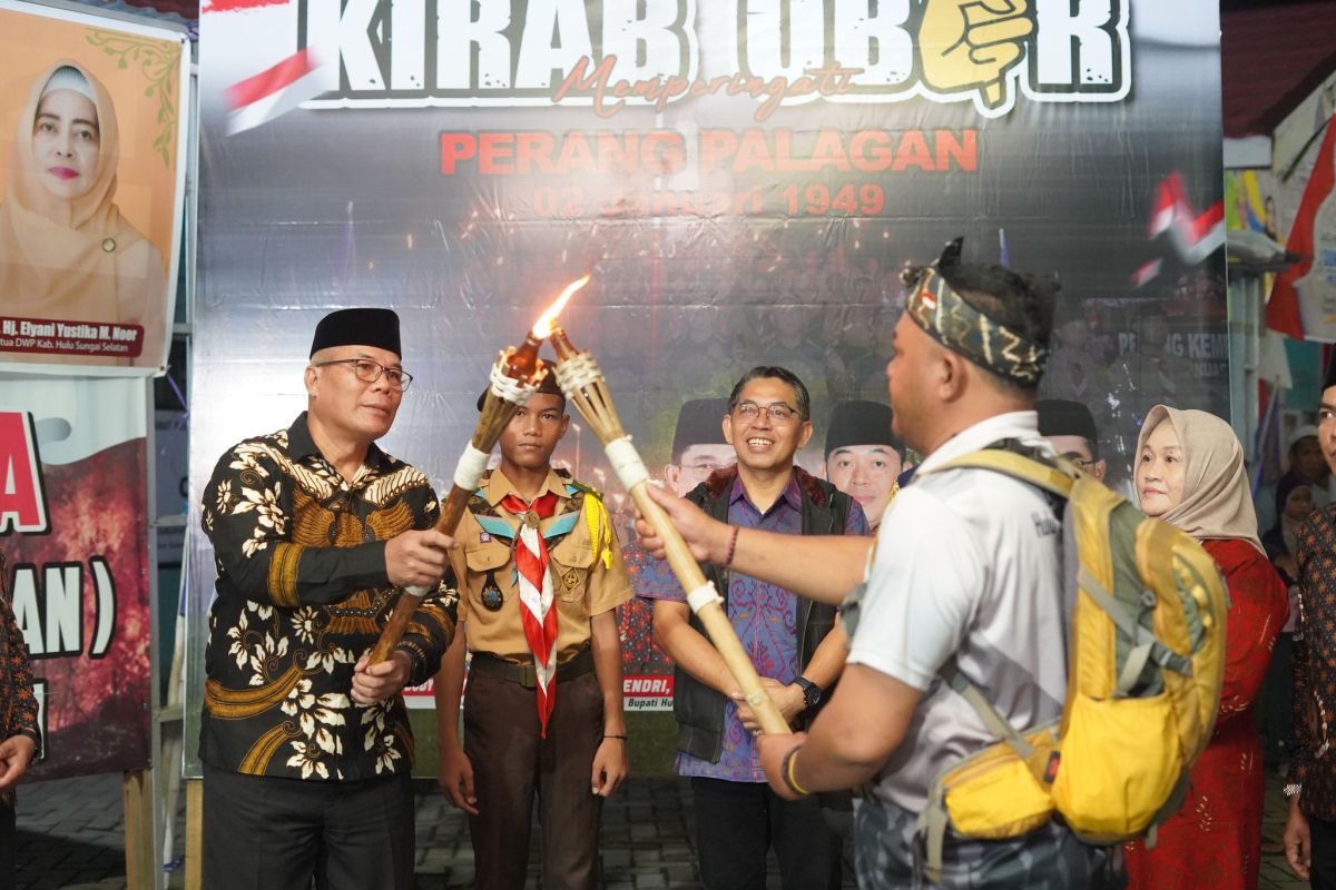 DHC 45 HSS gelar kirab obor peringati Perang Palagan