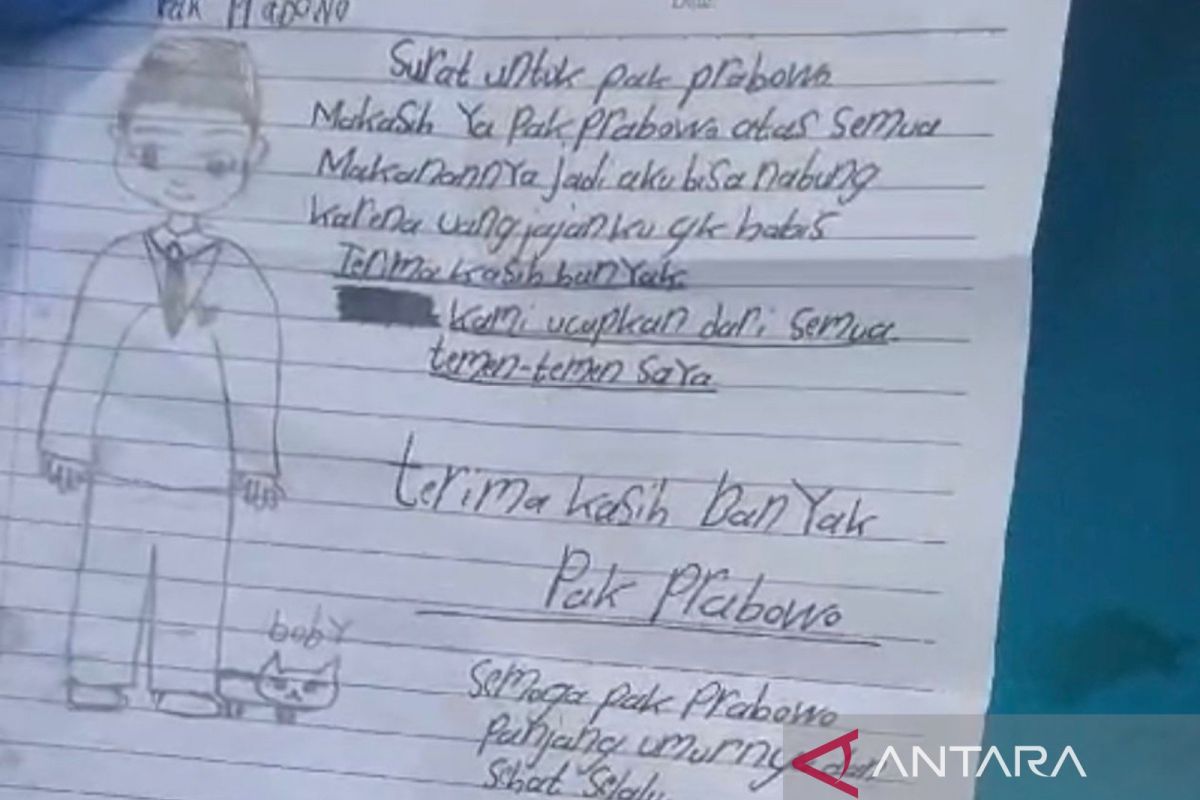 Prabowo dan Bobby dapat surat dari siswa SD