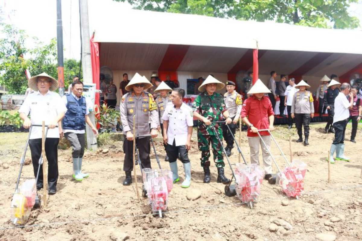 Polda Sulsel menyiapkan 3.232 Ha lahan dukung program ketahanan pangan