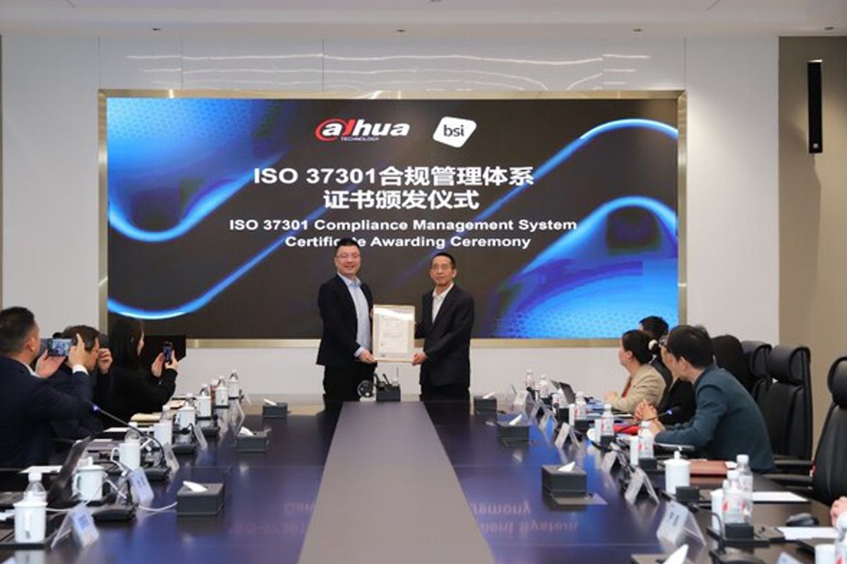 Dahua Technology Memperoleh Sertifikasi Sistem Manajemen Kepatuhan ISO 37301.