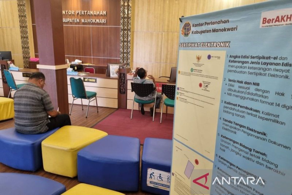 Kantor Pertanahan Manokwari prioritaskan sertifikat gratis